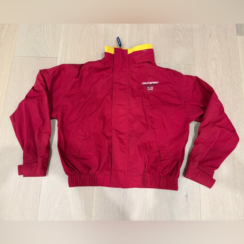 Vintage Polo Sport red jacket